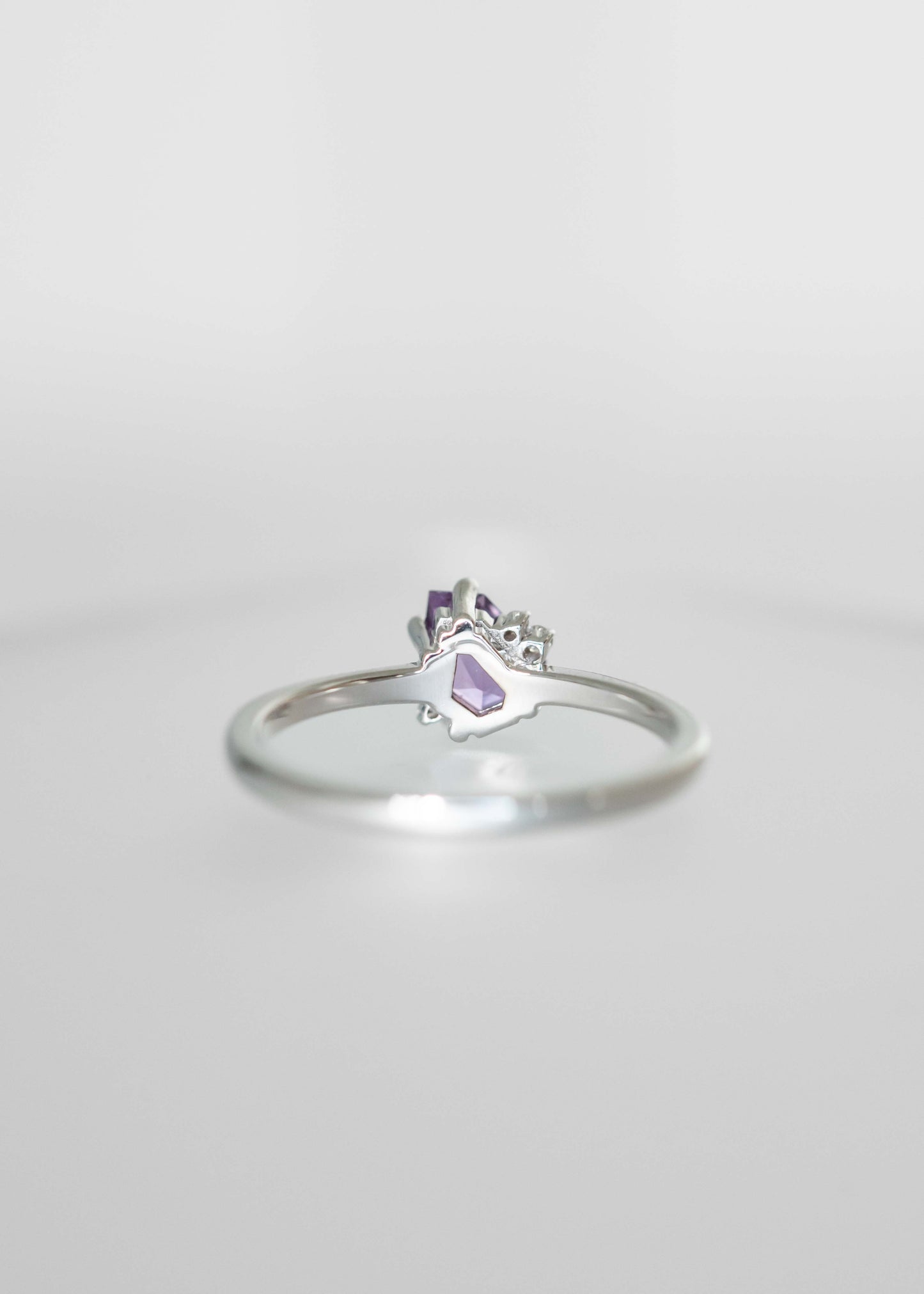The Eloise | .74ct Funky Pink/Purple Sapphire | White Gold