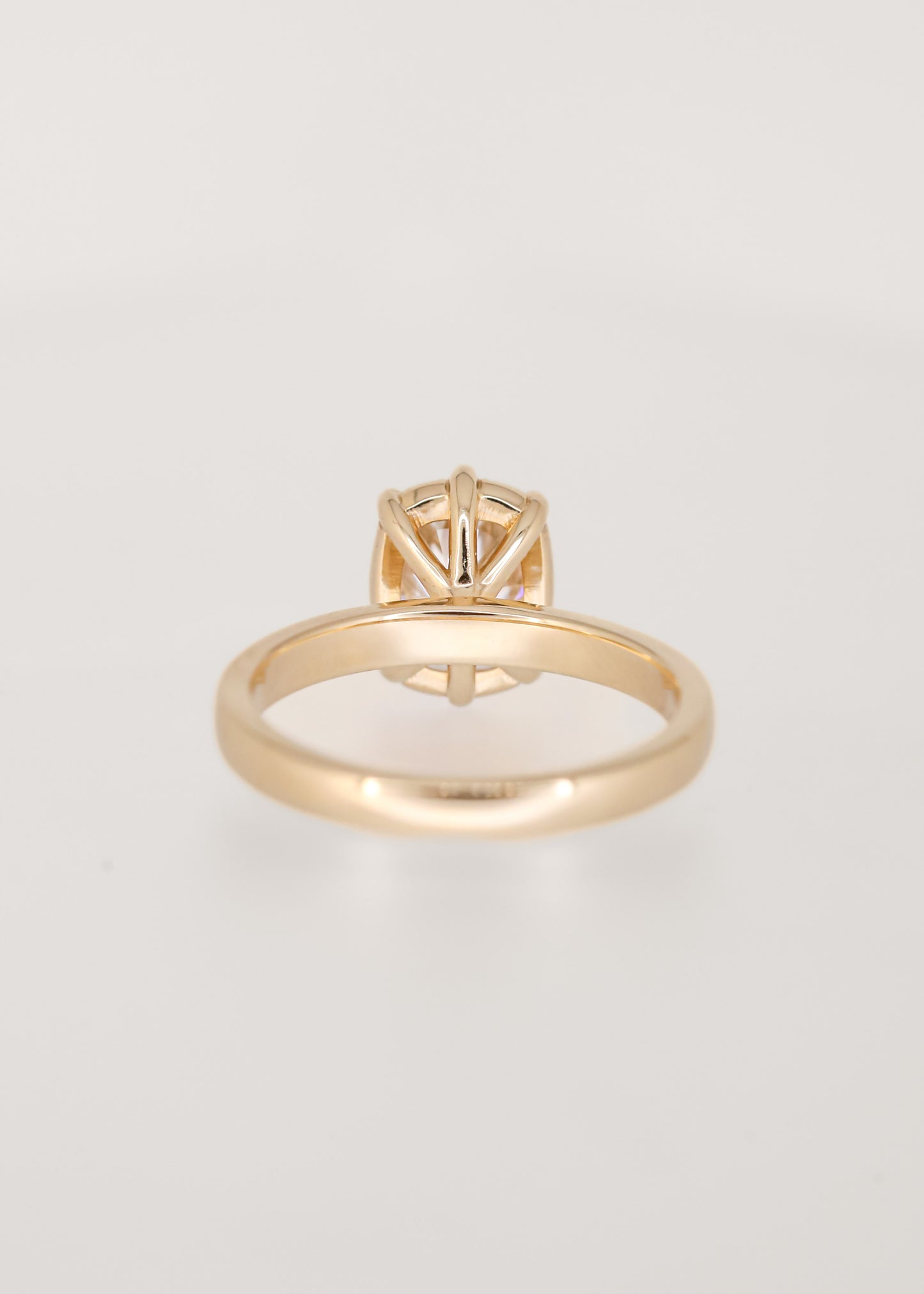 The Maeve | 1.96ct Elongated Cushion Moissanite | Yellow Gold