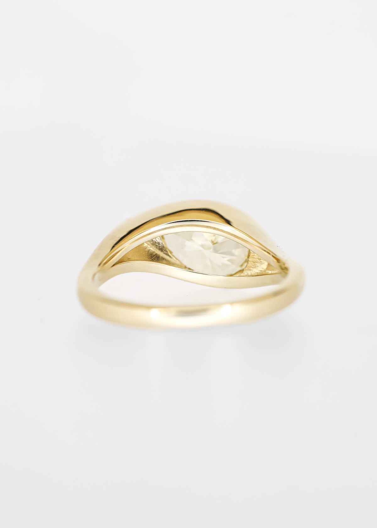 The Apollo | 2.63ct Pear Lab Yellow Diamond | Yellow Gold