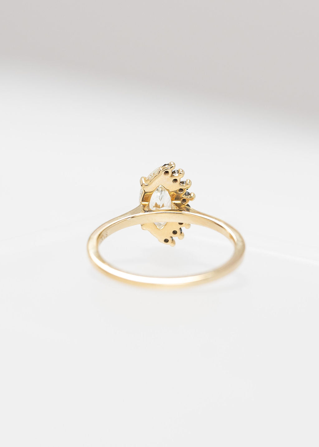 The Vesper Ring | 1.01ct Marquise Light Yellow Diamond | Yellow Gold