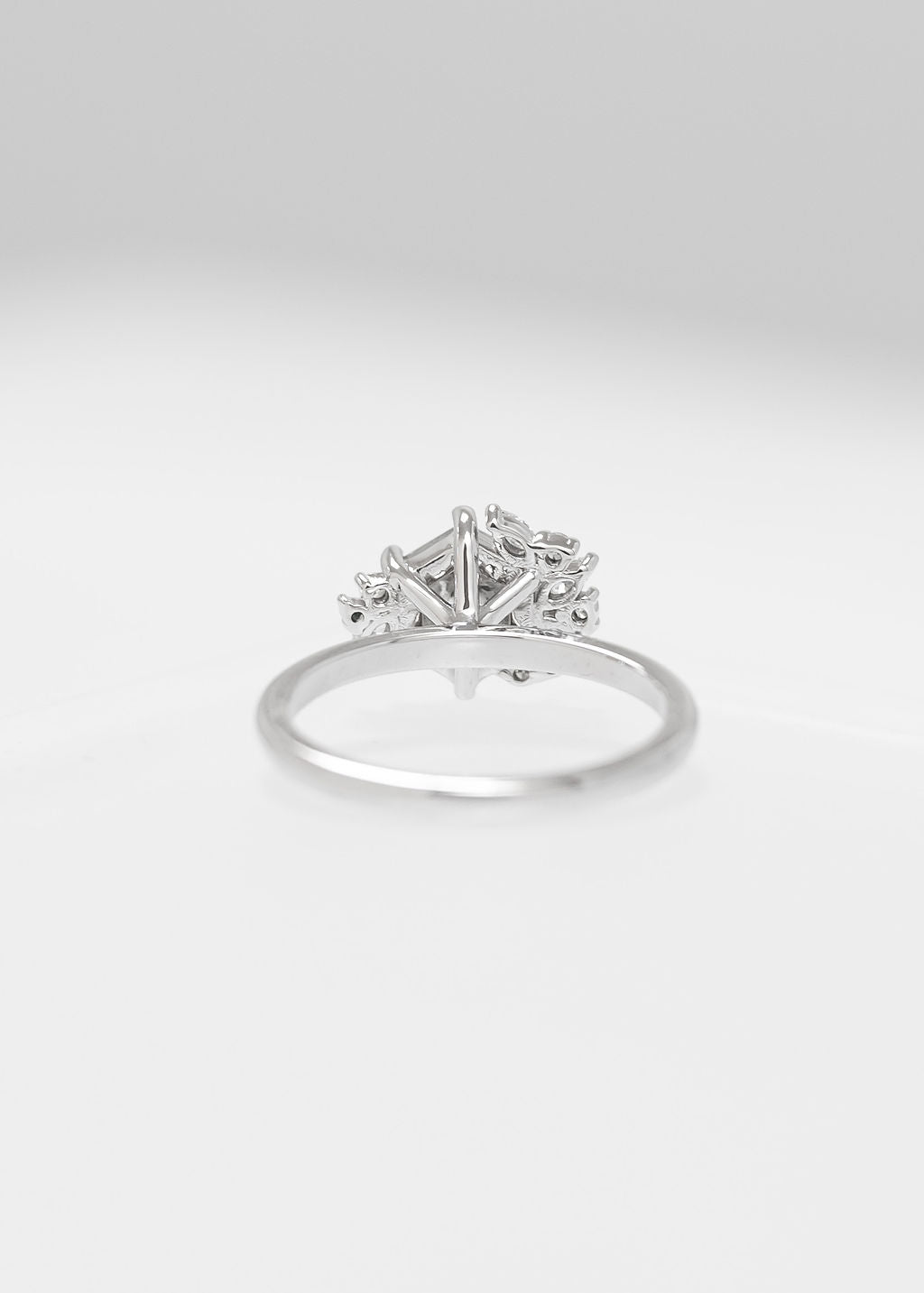The Talia | 1.15ct Hexagon Salt & Pepper | White Gold