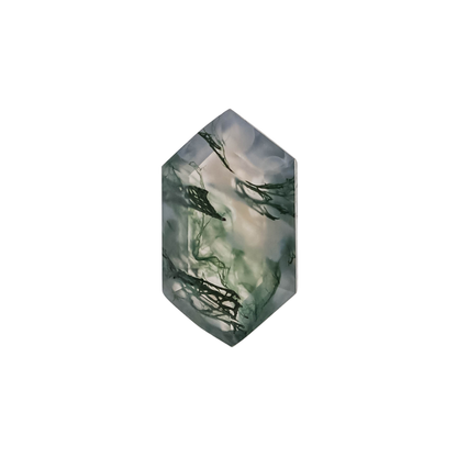The West | 14k | White | Size 5 | Stone MOS217 | Moss Ring Box | Custom Engraving:  +$0