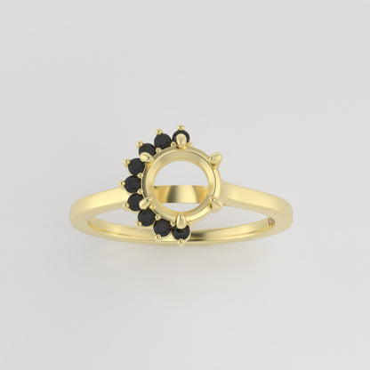 The Vesper | 18k | Yellow | Size 3.75 | Stone RU4 | Green Ring Box | Custom Engraving:  +$0