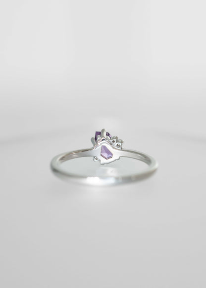 The Eloise | .74ct Funky Pink/Purple Sapphire | White Gold