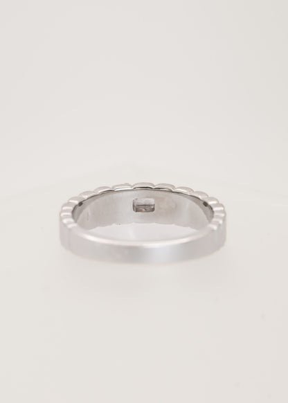 The Lynx | .32ct Emerald Salt and Pepper Diamond | White Gold