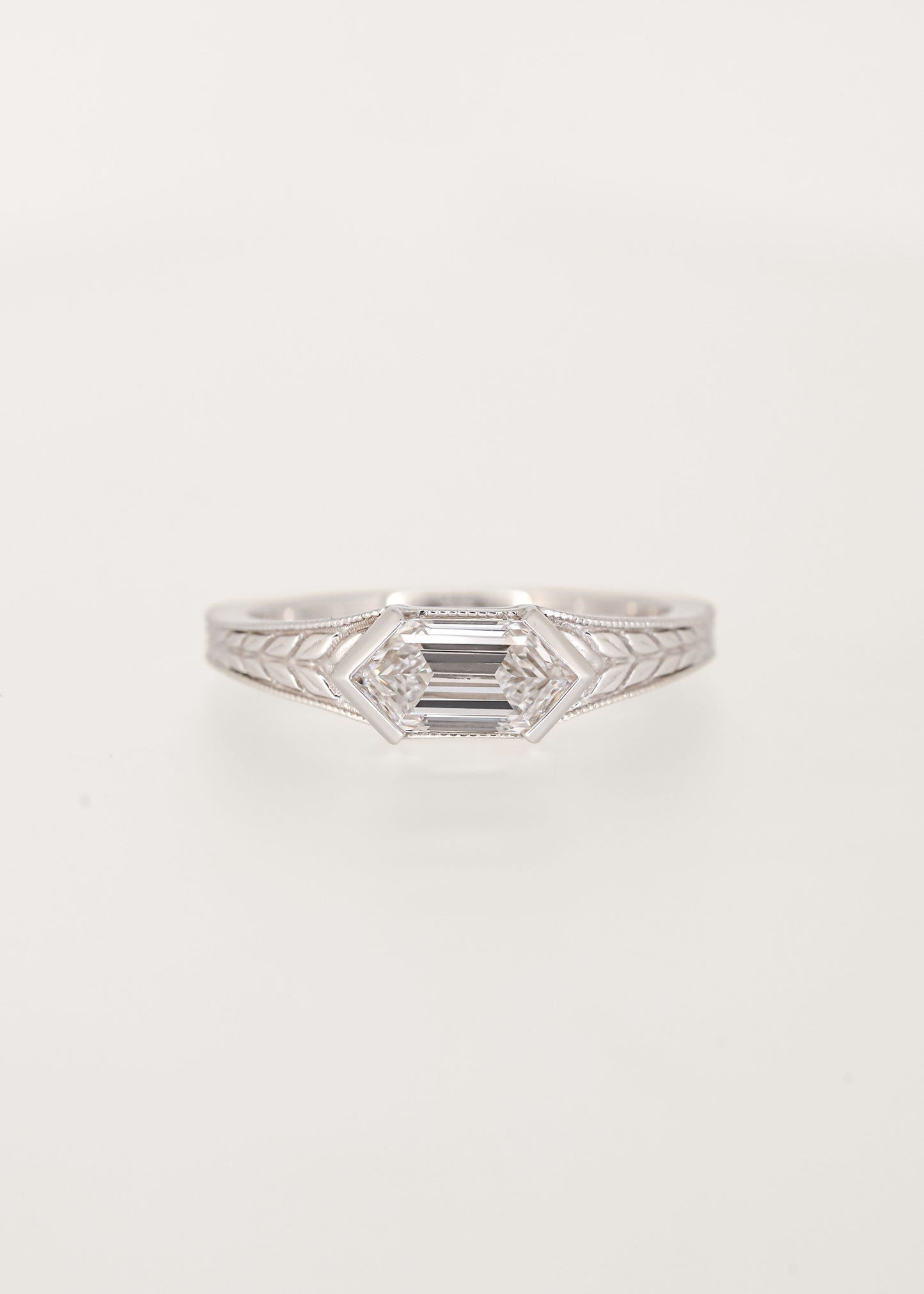 The Sage | 1.07ct Hexagon Lab Diamond | White Gold