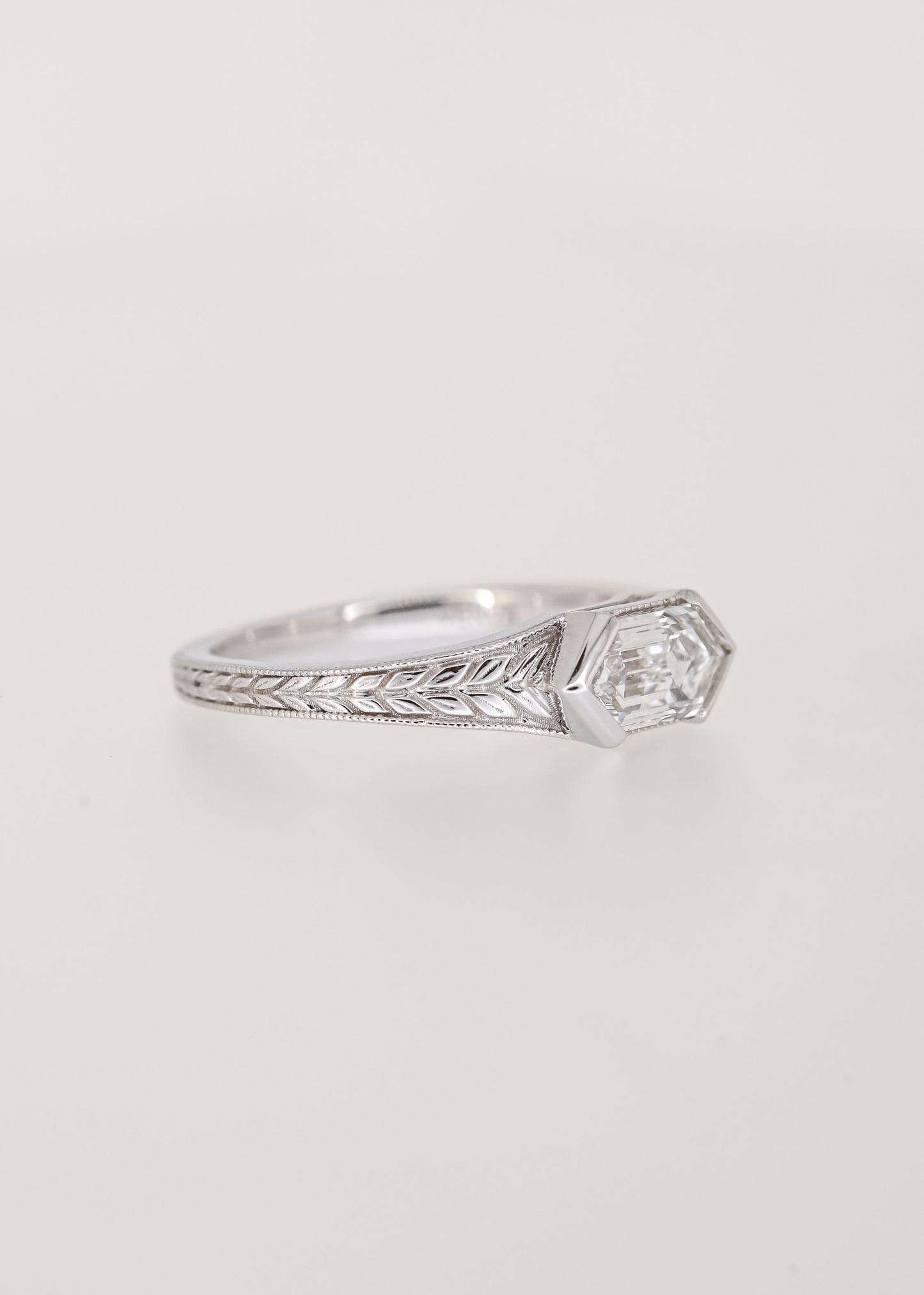 The Sage | 1.07ct Hexagon Lab Diamond | White Gold