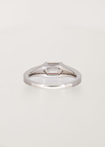 The Sage | 1.07ct Hexagon Lab Diamond | White Gold