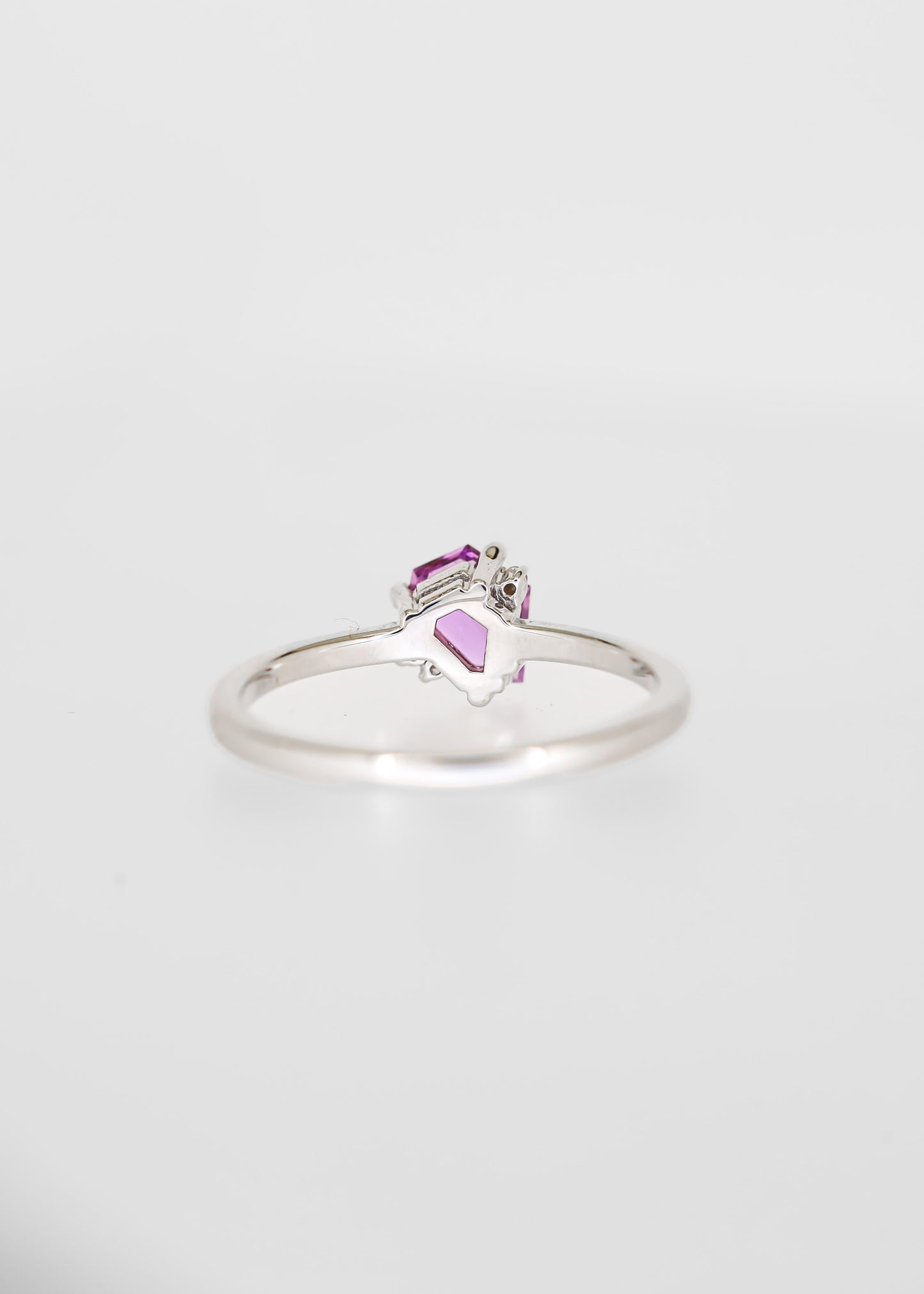 The Eloise | .74ct Funky Pink/Purple Sapphire | White Gold