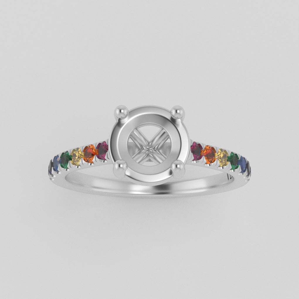 The Pride | Platinum | White | Size 11 | Stone KT65 | Green Ring Box | Custom Engraving:  +$0