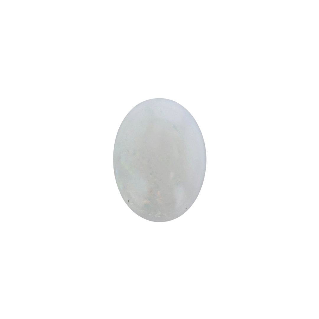 The Mira | 14k | White | Size 8 | Stone OP53 | Gray Ring Box | Custom Engraving: I love you +$75