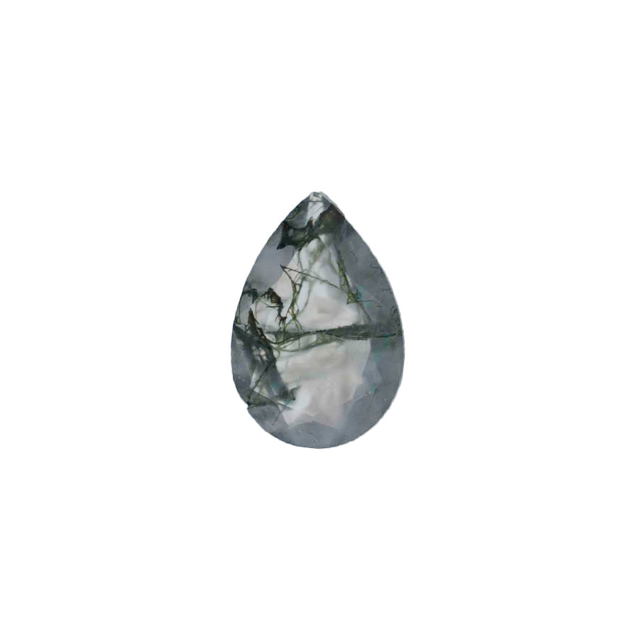 The Sage | 14k | White | Size 9.25 | Stone MOS43 | Moss Ring Box | Custom Engraving:  +$0