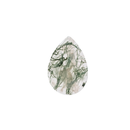 The Mira | 14k | White | Size 8.25 | Stone MOS52 | Moss Ring Box | Custom Engraving:  +$0