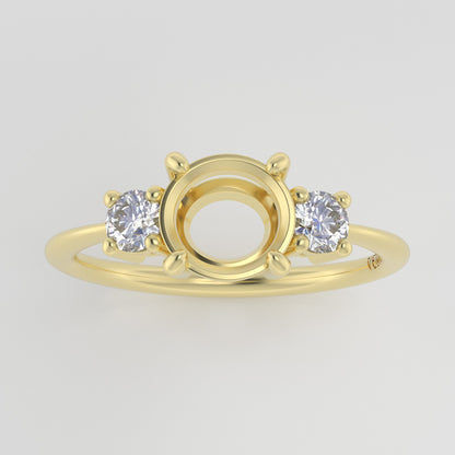 The Orion | 14k | Yellow | Size 8.25 | Stone Oval | A Quality | 2.5ct | Blue Ring Box | Custom Engraving: 05/05/25 +$75