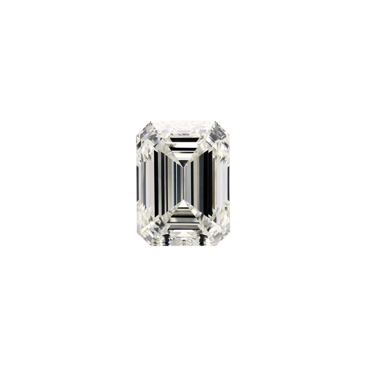 The Leda | Platinum | White | Size 7.25 | Stone Emerald | B Quality | 2ct | Moss Ring Box | Custom Engraving:  +$0