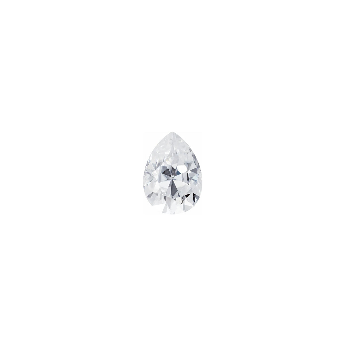 The Jett | Platinum | White | Size 5.5 | Stone Moissanite | Pear | 7x5mm | Purple Ring Box | Custom Engraving:  +$0