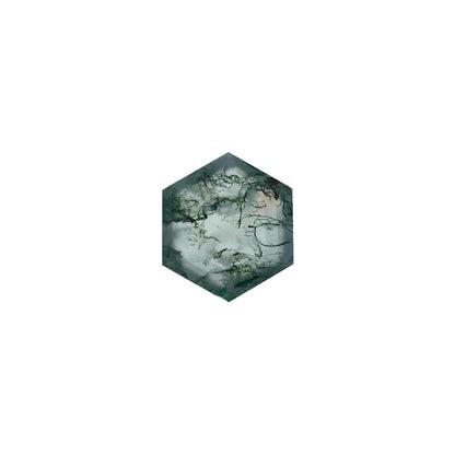 The Selene | 14k | White | Size 6.5 | Stone MOS74 | Green Ring Box | Custom Engraving:  +$0