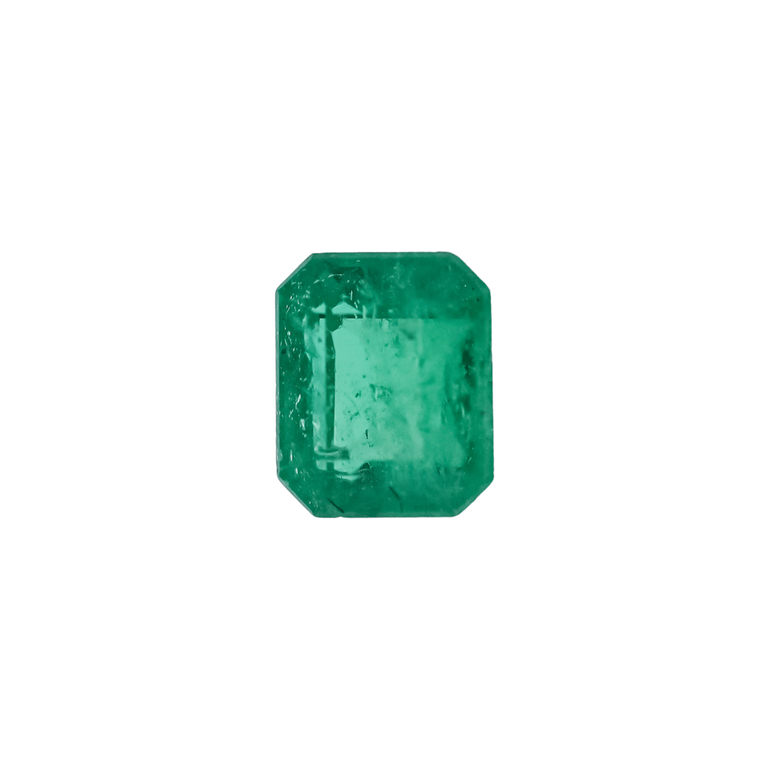 The Wolfe | 18k | White | Size 4.75 | Stone EM32 | Green Ring Box | Custom Engraving:  +$0