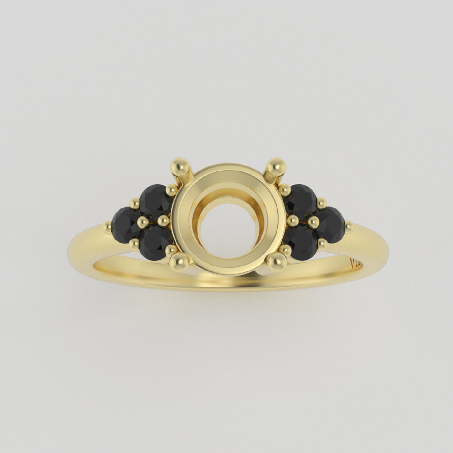 The Eclipse | 14k | Yellow | Size 5 | Stone OP16 | Antelope Ring Box | Custom Engraving:  +$0