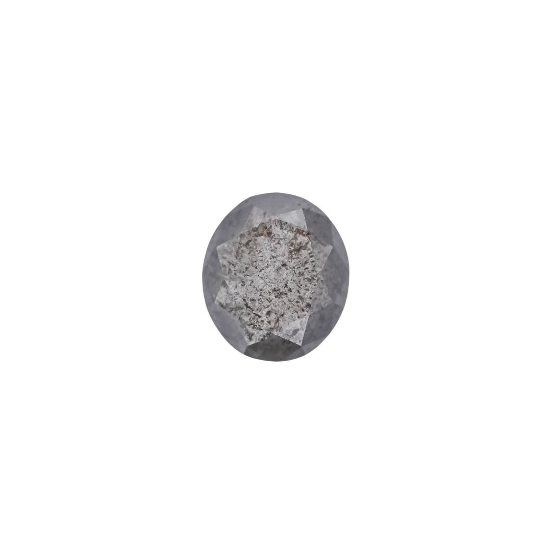 The Mini Luna | 18k | Yellow | Size 6.25 | Stone OV53 | Gray Ring Box | Custom Engraving:  +$0
