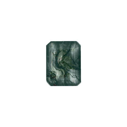 The Sage | 14k | White | Size 4.5 | Stone MOS109 | Lagoon Ring Box | Custom Engraving:  +$0
