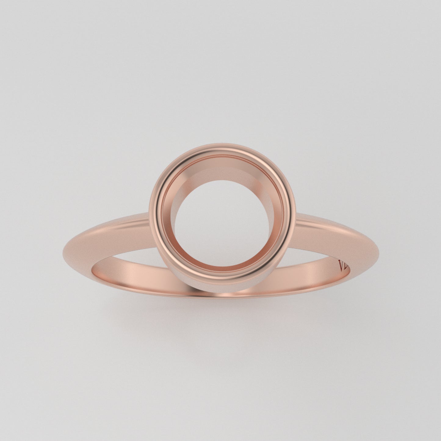 The Leda | 14k | Rose | Size 7 | Stone MOS258 | Green Ring Box | Custom Engraving:  +$0