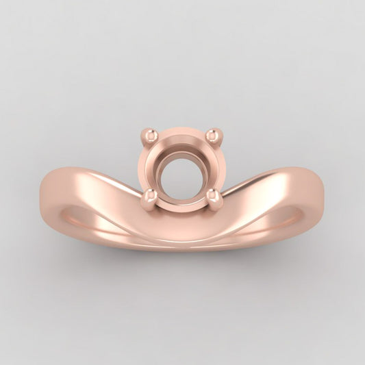 The West | 14k | Rose | Size 9 | Stone GA5 | Dune Ring Box | Custom Engraving:  +$0