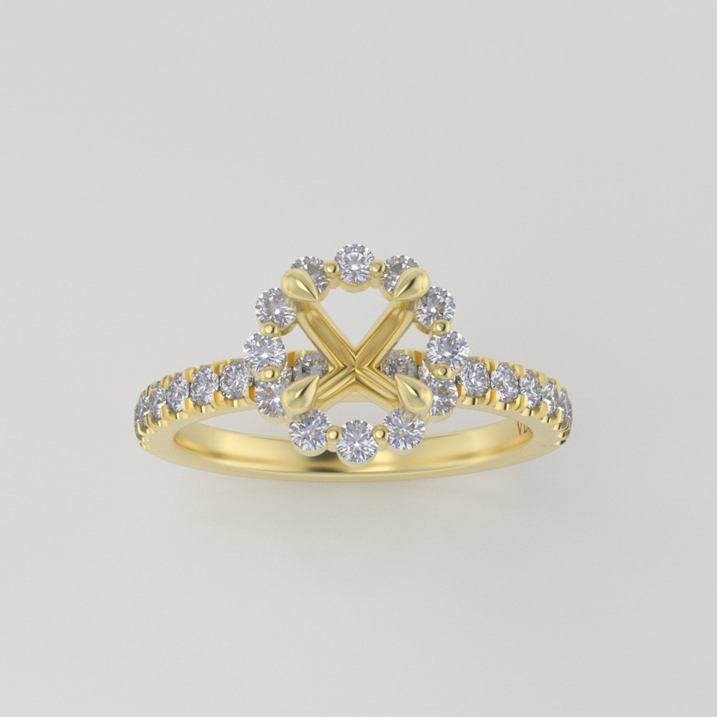 The Cordelia | 18k | Yellow | Size 9.25 | Stone MOS57 | Cinque Ring Box | Custom Engraving:  +$0