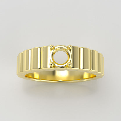 The Lynx | 18k | Yellow | Size 7 | Stone Elongated Cushion | A Quality | 1ct | Dune Ring Box | Custom Engraving:  +$0
