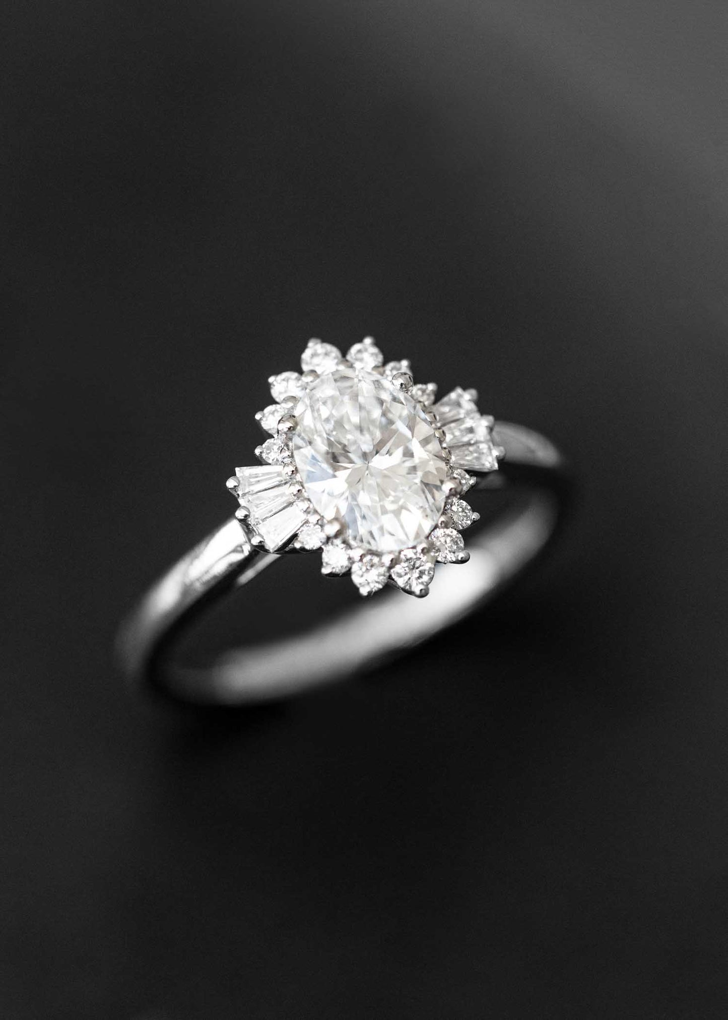 The Rhea | 1.01ct Lab-Grown Oval Diamond | White Gold