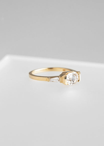 The Wolfe | 1.07ct Octagon Natural Diamond | Yellow Gold