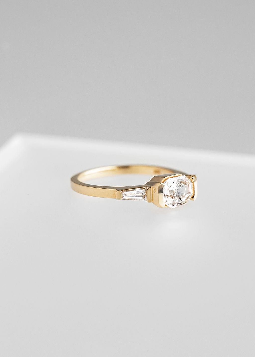 The Wolfe | 1.07ct Octagon Natural Diamond | Yellow Gold