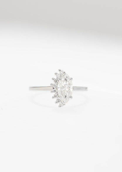 The Juliet | 1.03ct Marquise Moissanite | White Gold