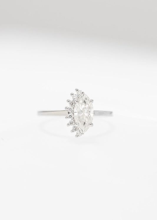 The Juliet | 1.03ct Marquise Moissanite | White Gold