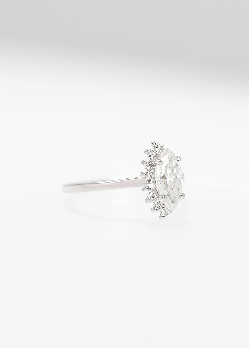 The Juliet | 1.03ct Marquise Moissanite | White Gold