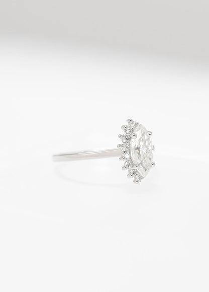 The Juliet | 1.03ct Marquise Moissanite | White Gold