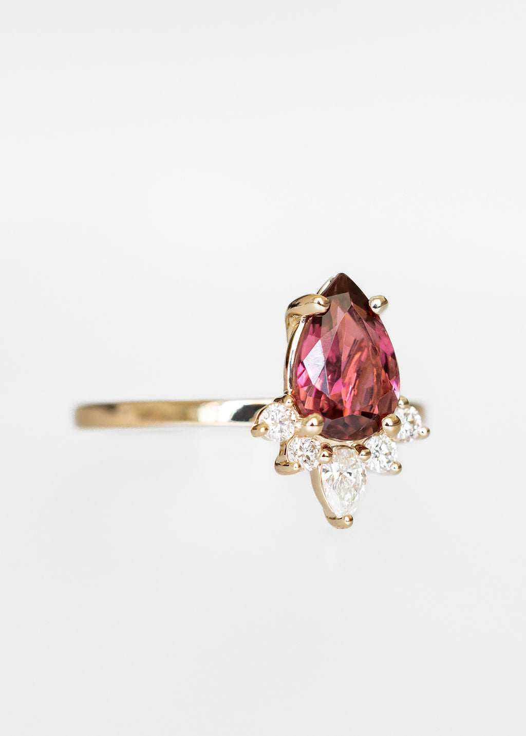The Celeste | 1.17ct Pear Tourmaline | Yellow Gold