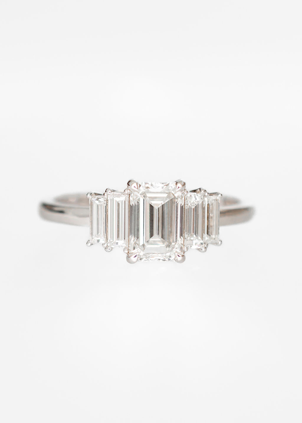 The Portia | 1.15ct Lab-Grown Emerald Diamond | White Gold