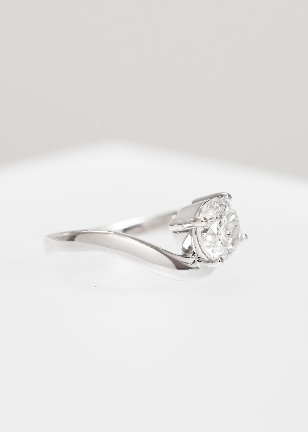 The West | 1.55ct Round Natural Diamond | White Gold