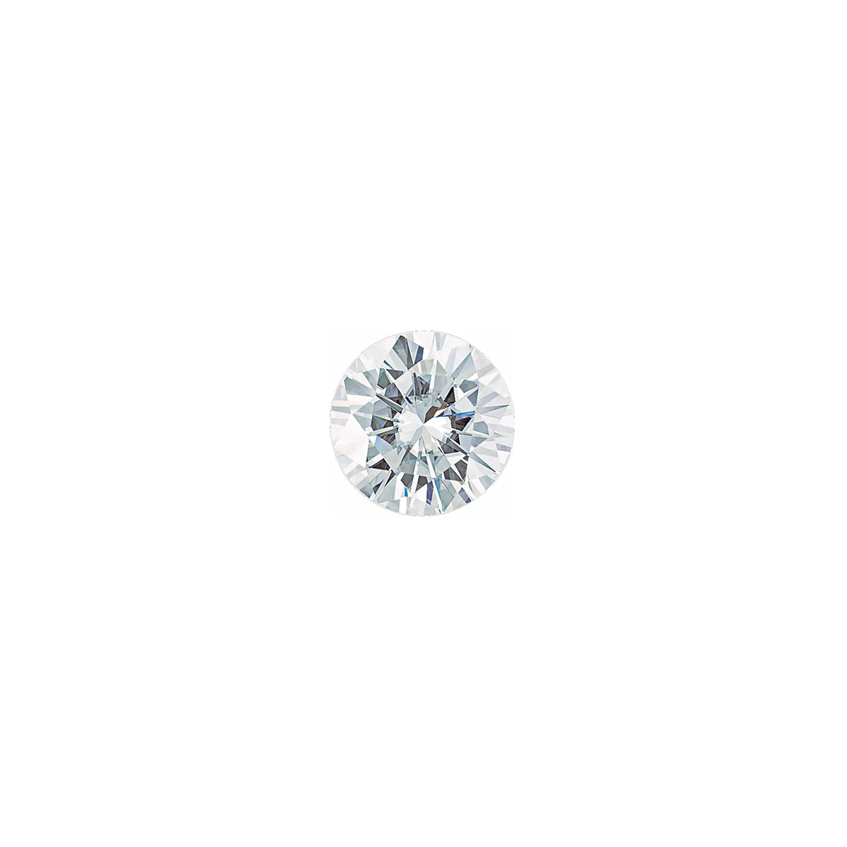 The Eclipse | 14k | White | Size 8.5 | Stone Moissanite | Round | 6.5mm | Purple Ring Box | Custom Engraving:  +$0
