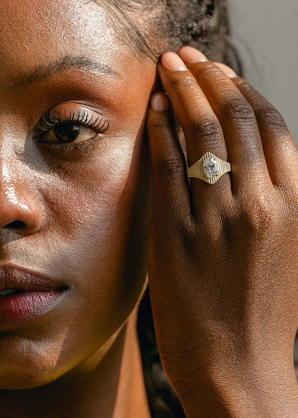 The Chandler | 1.59ct Oval Lab Diamond | Yellow Gold