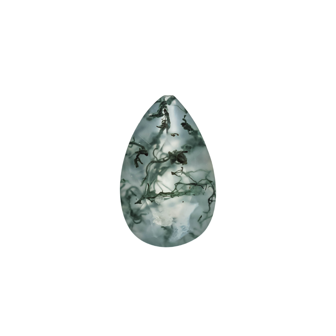 The Stella | 14k | White | Size 9 | Stone MOS173 | Moss Ring Box | Custom Engraving:  +$0