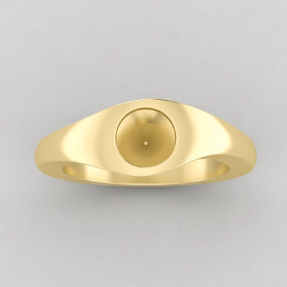 The Apollo | 14k | Yellow | Size 5.25 | Stone SPI2 | Blue Ring Box | Custom Engraving:  +$0