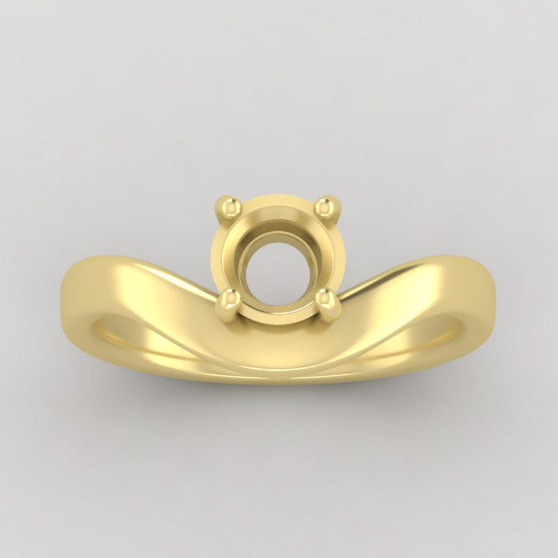 The West | 14k | Yellow | Size 3 | Stone CLR21 | Dune Ring Box | Custom Engraving:  +$0