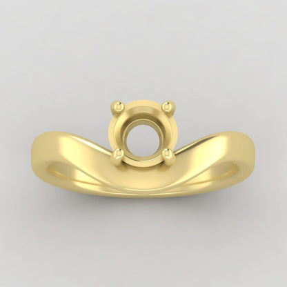 The West | 14k | Yellow | Size 7.75 | Stone CLR80 | Apricot Ring Box | Custom Engraving:  +$0