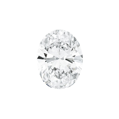 The Orion | 18k | White | Size 6.5 | Stone Oval | A Quality | 2.5ct | Apricot Ring Box | Custom Engraving:  +$0