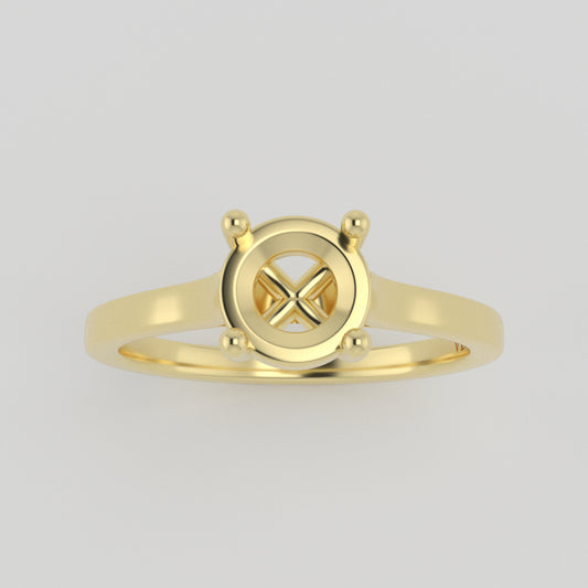 The Nova | 14k | Yellow | Size 6.25 | Stone BT5 | Blue Ring Box | Custom Engraving:  +$0