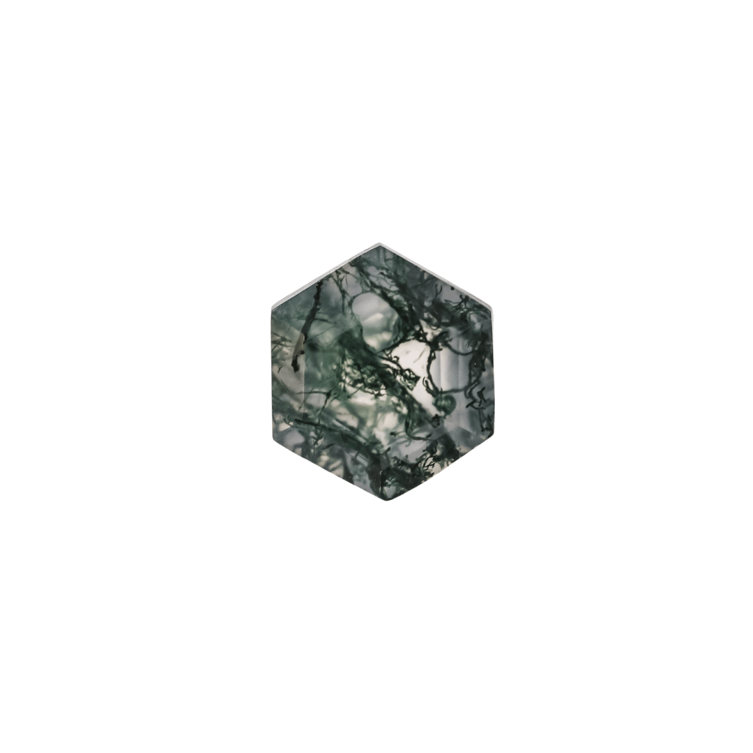 The Selene | Platinum | White | Size 7 | Stone MOS5 | Lagoon Ring Box | Custom Engraving: 24.06.2027 +$75