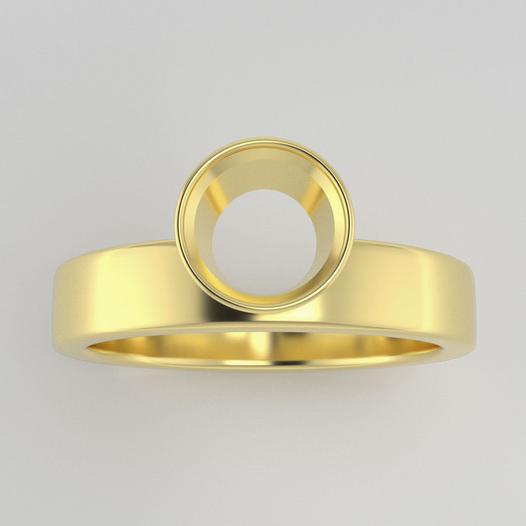 The Phoenix | 14k | Yellow | Size 6 | Stone Emerald | B Quality | 1.5ct | Lagoon Ring Box | Custom Engraving:  +$0