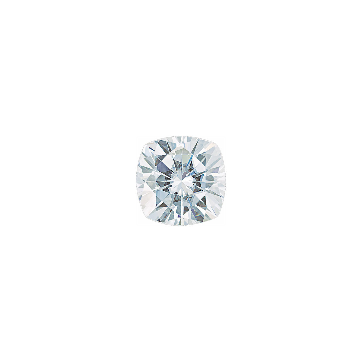 The Eclipse | Platinum | White | Size 7 | Stone Moissanite | Square Cushion | 5.5mm | Green Ring Box | Custom Engraving:  +$0